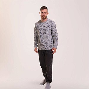 Pijama Masculino Longo Planeta