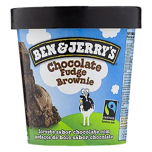 Sorvete de Chocolate Fudge Brownie BEN&JERRYS Pote 458ml