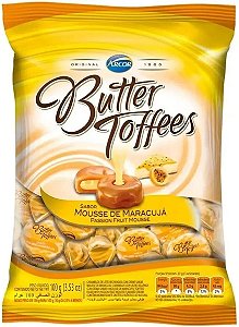 Bala Butter Toffees Mousse de Maracujá 100g