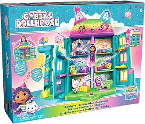 Playset Casa Da Gabbys Especial Celebracao, Gabbys Dollhouse, Sunny