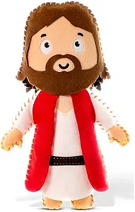 Boneco Feltro Ponto A Ponto Linha Religioso Costura Tecido Amigurumi