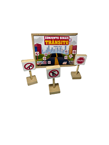 CONJUNTO SINAIS DE TRÂNSITO 12 PEÇAS