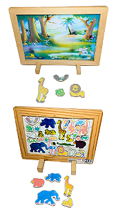 JOGO MAGNETO MIRIM ANIMAIS SELVAGENS