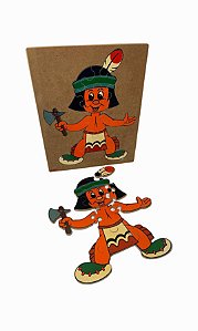 QUEBRA CABEÇA ÍNDIO PEQUENO GUERREIRO