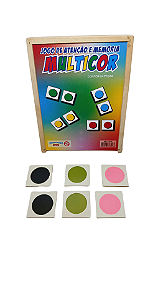 JOGO DE ATENÇÃO E MEMÓRIA MULTICOR