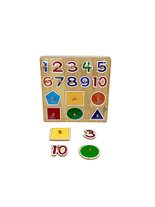 QUEBRA CABEÇA FORMAS GEOMÉTRICAS COM PINOS