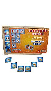 JOGO DE ATENÇÃO E MEMÓRIA VOCÁBULOS PORTUGUÊS INSTRUMENTOS MUSICAIS