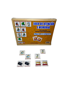 JOGO DE ATENÇÃO E MEMÓRIA VOCÁBULOS  INGLÊS PORTUGUÊS ELETRO DOMÉSTICOS
