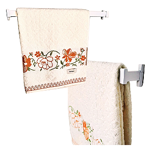 Porta Toalha de Banho 50 cm (Branco)