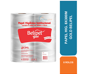PAPEL HIG. 8X300M GOLD BELIPEL COD 80035