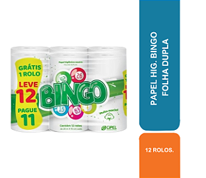 PAPEL HIG. C/12 BINGO FOLHA DUPLA