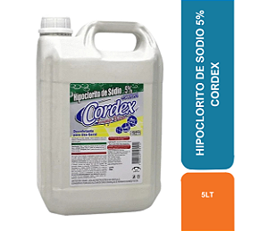 HIPOCLORITO DE SODIO 5LT 5% CORDEX COD 80221