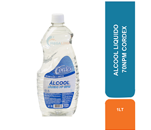 ALCOOL LIQUIDO 1LT 70NPM CORDEX COD  80645