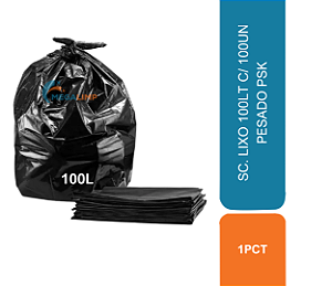 SC. LIXO 100LT C/ 100UN PESADO PSK