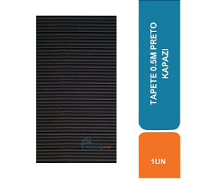 TAPETE 0.5M PRETO KAPAZI