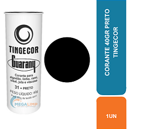 CORANTE 40GR PRETO TINGECOR