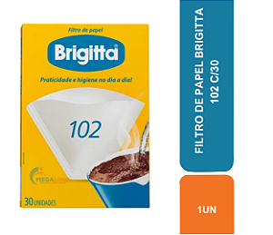 FILTRO DE PAPEL BRIGITTA 102 C/30 COD 80609