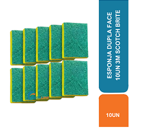 ESPONJA DUPLA FACE 10UN 3M SCOTCH BRITE