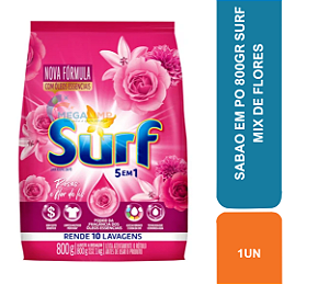 SABAO EM PO 800GR SURF MIX DE FLORES