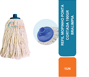 REFIL MOPINHO PONTA CORTADA 190GR BRALIMPIA