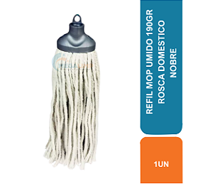 REFIL MOP UMIDO 190GR ROSCA DOMESTICO NOBRE