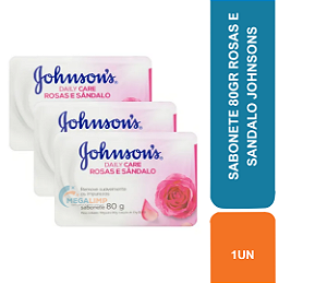 SABONETE 80GR ROSAS E SANDALO JOHNSONS