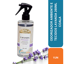 ODORIZADOR AMBIENTE E TECIDOS  260ML LAVANDA COALA