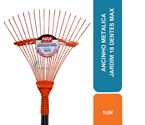 ANCINHO METALICA JARDIM 18 DENTES MAX FERRAMENTAS