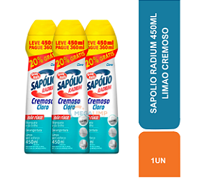 SAPOLIO RADIUM 450ML LIMAO CREMOSO
