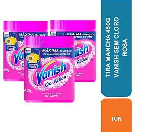 TIRA MANCHA 450G VANISH SEM CLORO ROSA