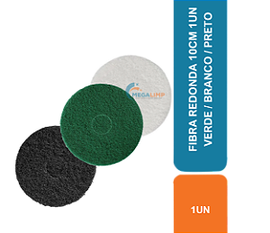 FIBRA REDONDA 10CM 1UN VERDE / BRANCO / PRETO