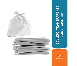 SC. LIXO 100LT C/ 100UN TRANSPARENTE COMERCIAL PSK MEGA