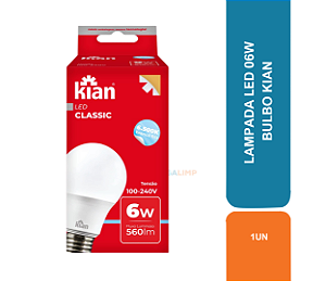 LAMPADA LED 06W BULBO KIAN