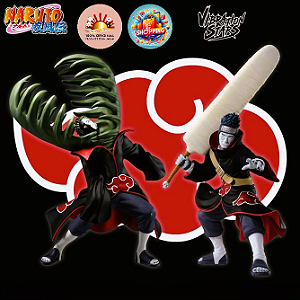 Action Figure Zetsu & Kisame (2 Peças) – Naruto – Vibration Stars Banpresto – Original do Japão