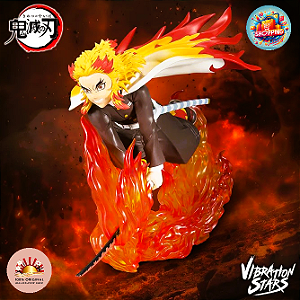 Action Figure Kyojuro Rengoku – Banpresto Vibration Stars Plus Kimetsu no Yaiba – Original do Japão