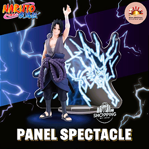 Action Figure Sasuke Uchiha – Naruto Shippuden Espetáculo de Painel Banpresto – Original do Japão