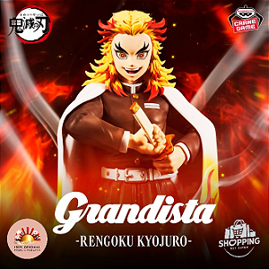 Action Figure Kyojuro Rengoku – Kimetsu no Yaiba Grandista Banpresto – Original do Japão