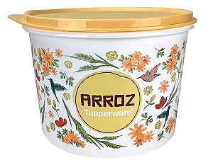 Pote p/ alimentos Tupper Caixa Arroz Tupperware 2kg Floral
