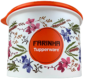 Tupper Caixa Farinha Floral 3,8 kg