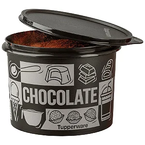 Pote p/ alimentos Tupper Caixa Chocolate Tupperware 1,3Kg Pop Box