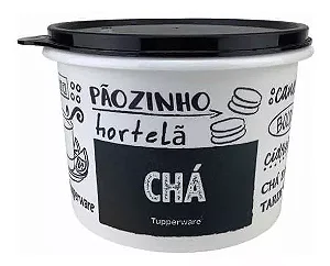 Tupper Caixa Chá Preto e Branco 200g