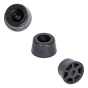 Kit Pezinho Para Chocadeiras e Móveis GP Batente PVC 1/2 Preto