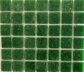 Pastilha 2x2 cm Verde Pigmentada Vidrotil