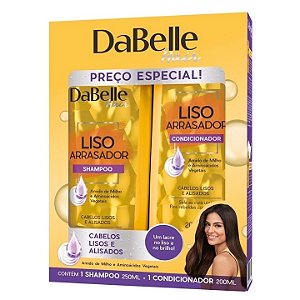 Kit Dabelle (Shampoo+Condicionador) Liso Arrasador 425ml
