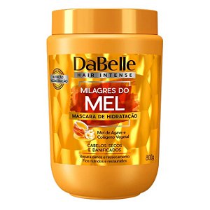 Dabelle Máscara Milagres do Mel Tratamento Creme Hidratação Cabelos Ressecados e Danificados 800g