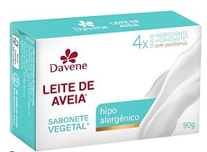 Sabonete Vegetal Davene Leite de Aveia Hipoalergênico - 90g