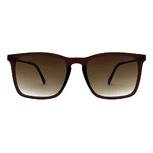 Óculos de Sol Feminino Dommus Mariae Retangular Marrom