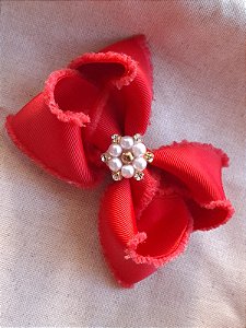 Laço Boutique com Aplique de Pedraria