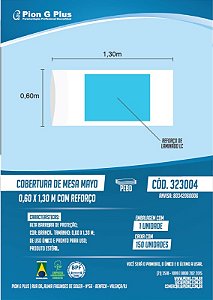Cobertura Impermeável Mesa Mayo c/ Reforço (0,60 X 1,30) Estéril