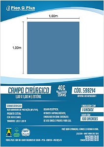 Campo Cirúrgico Azul Estéril (1,00 x 1,00)